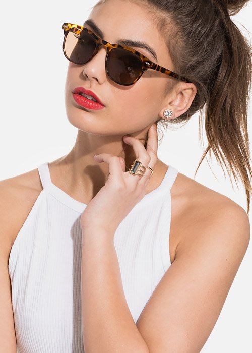 Tortoise Round Sunglasses – Brown Lens Unisex