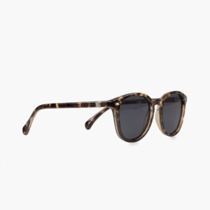 Tortoise Round Sunglasses Unisex - Dark Lens