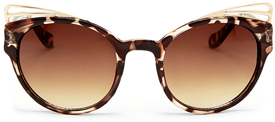 Tortoise Cat-Eye Sunglasses Unisex – Brown Gradient Lens