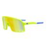 Neon Yellow Shield Sunglasses – Yellow Mirror