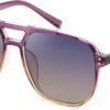 Purple Ombre Oversized Square Sunglasses – Gradient Lens