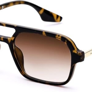 Tortoise Oversized Square Sunglasses - Brown Gradient