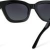 Black Cat-Eye Sunglasses Unisex – Gray Gradient Lens