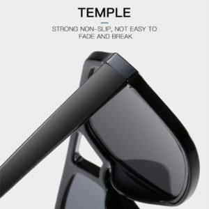 Black Wayfarer Sunglasses – Glossy Frame, Smoke Lens