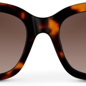 Tortoise Cat-Eye Sunglasses – Brown Gradient Lens