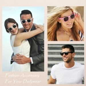 3-Pack Wayfarer Sunglasses – Assorted Frames, Dark Lenses