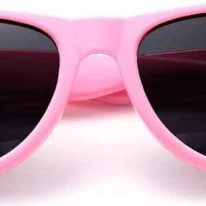 Pink Wayfarer Unisex Sunglasses – Black Lens