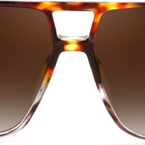 Tortoise Oversized Square Sunglasses - Brown Gradient