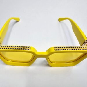 Yellow Rectangle Sunglasses Unisex – Yellow Lens