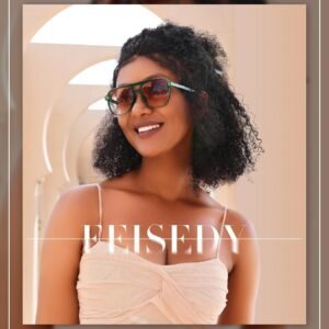 Unisex Green Aviator Sunglasses – Brown Lens