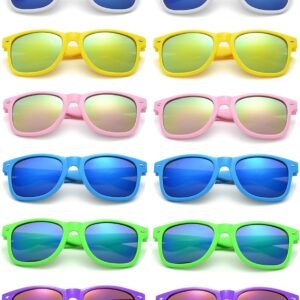 12-Pack Wayfarer Sunglasses Assorted Colors Unisex