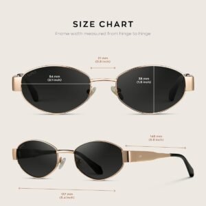 Gold Round Metal Sunglasses – Black Lens Unisex