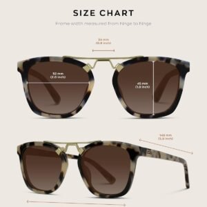 Tortoise Square Sunglasses – Brown Gradient, Unisex