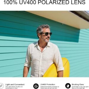 Unisex Wayfarer Sunglasses – Black Frame, Polarized