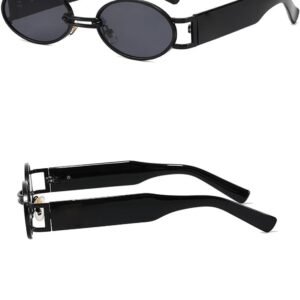 Black Round Unisex Sunglasses – Smoke Lens
