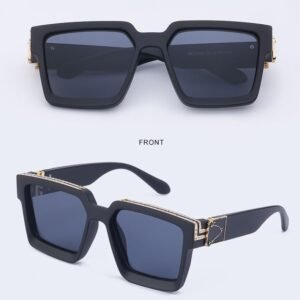Matte Black Square Sunglasses – Dark Smoke Lens