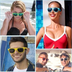 5-Pack Wayfarer Sunglasses - Assorted Bright Frames