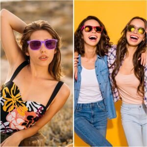 3-Pack Assorted Wayfarer Sunglasses – Mixed Colors