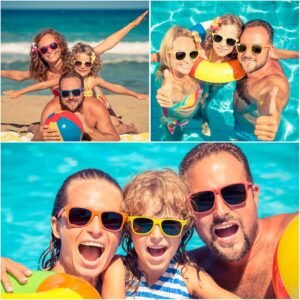 3-Pack Wayfarer Sunglasses – Assorted Bright Frames