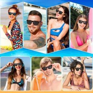 8-Pack Black Wayfarer Sunglasses Smoke Lens