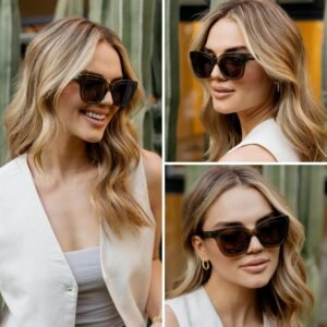 Tortoise Cat-Eye Sunglasses – Brown Lens Unisex