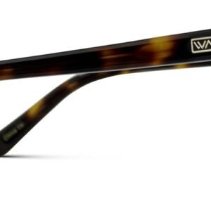 Tortoise Square Unisex Sunglasses – Blue Lens