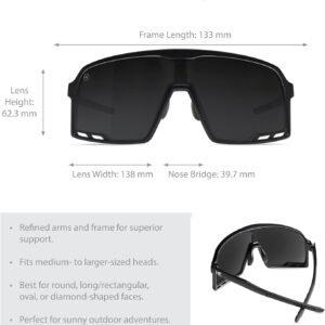 Black Shield Sunglasses Unisex – Smoke Lens