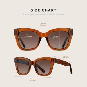 Amber Cat-Eye Sunglasses Brown Gradient Unisex
