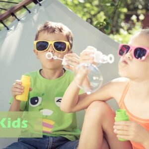 2-Pack Wayfarer Sunglasses - Yellow And Pink Frames