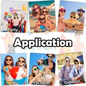 Bulk Pack Wayfarer Sunglasses Unisex – Assorted Neon Frames