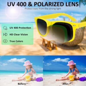 Yellow Wayfarer Sunglasses – Polarized Gradient Lens