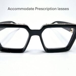 Black Cat-Eye Glasses – Oversized Plastic Frame Unisex