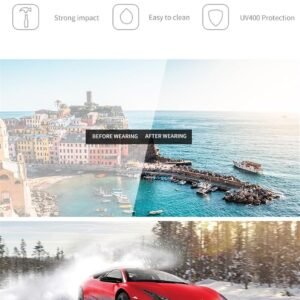 Black Wayfarer Sunglasses Unisex – UV400 Polarized