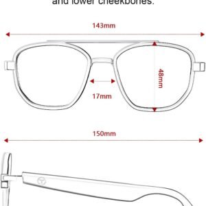 Rectangle Glasses Clear Frame Regular Bridge Fit Unisex