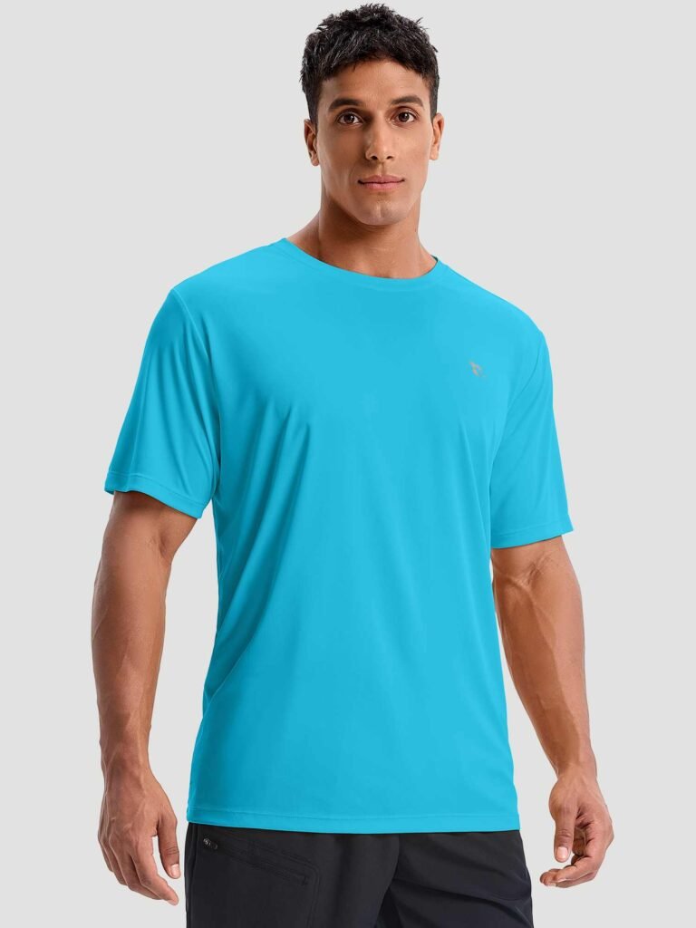 Men's Aqua Crew Training Shirt shown in the selected color or assortment