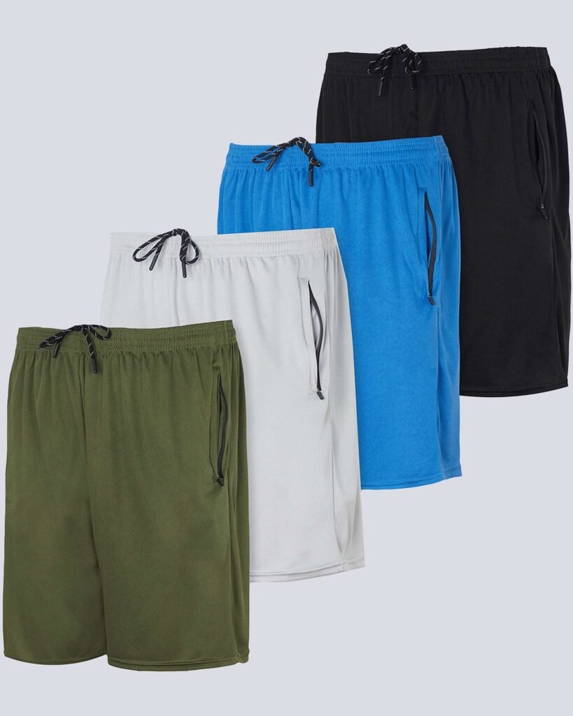 Men's Mesh Shorts Four-Pack shown in the selected color or assortment