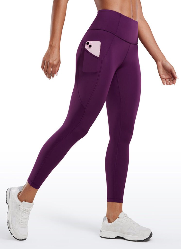 Plum Pocket Leggings shown in the selected color or assortment