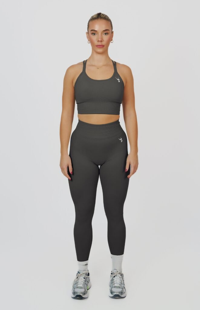 Slate Sports Bra and Leggings Set shown in the selected color or assortment