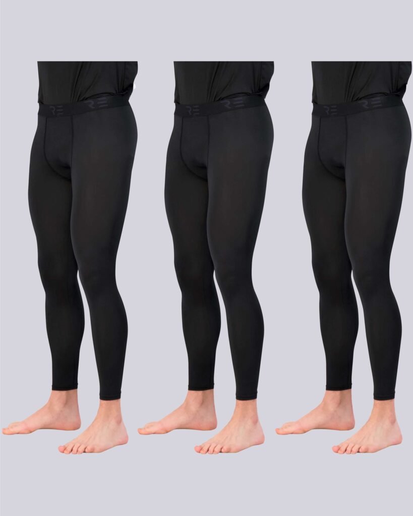 Black Compression Tights Three-Pack shown in the selected color or assortment