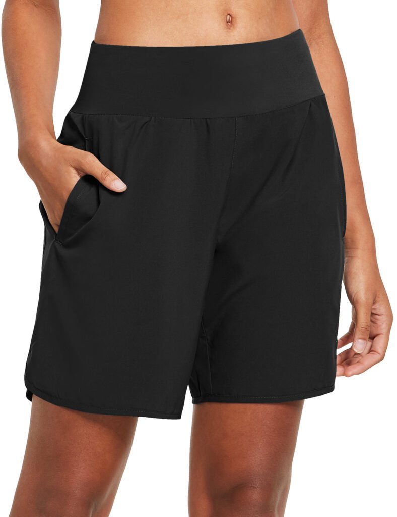 Black Seven-Inch Running Shorts shown in the selected color or assortment