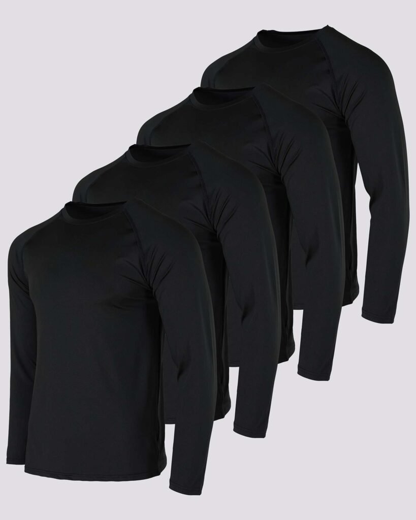 Black Compression Shirts Four-Pack shown in the selected color or assortment